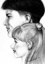 Taylor & Trisha Pencil'97